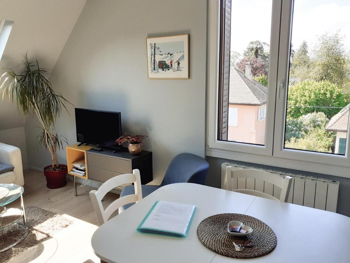 Charmant Appartement A 150 M Des Thermes Et Du Centre Ville Thonon-les-Bains Bagian luar foto